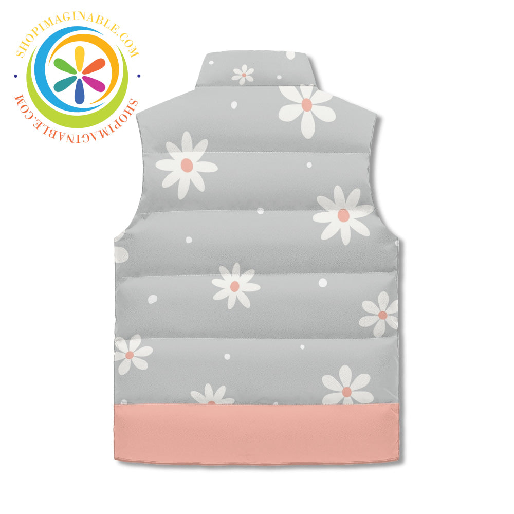 Daisy Floral Puffer Vest