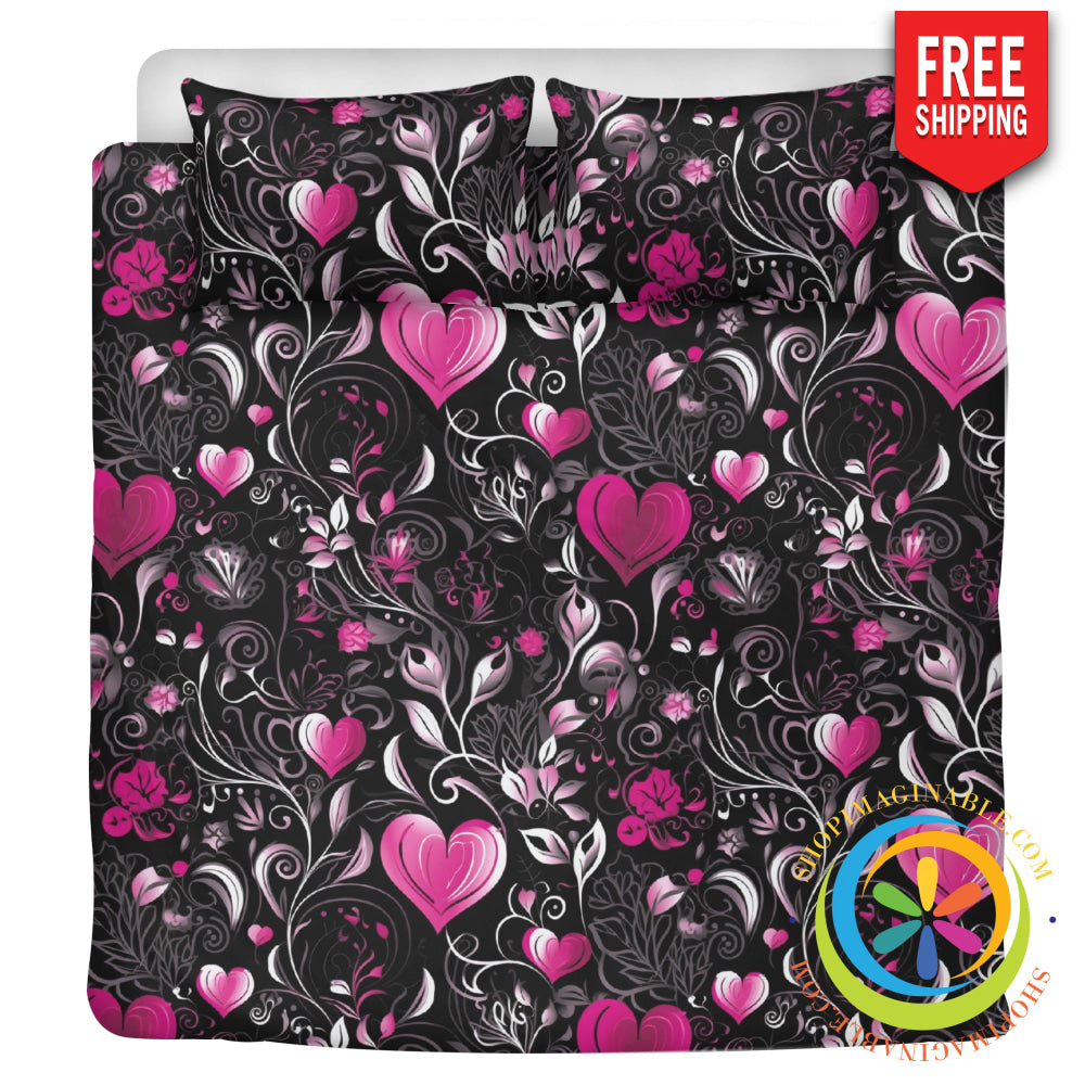 Dancing Hearts Bedding Set Us Twin