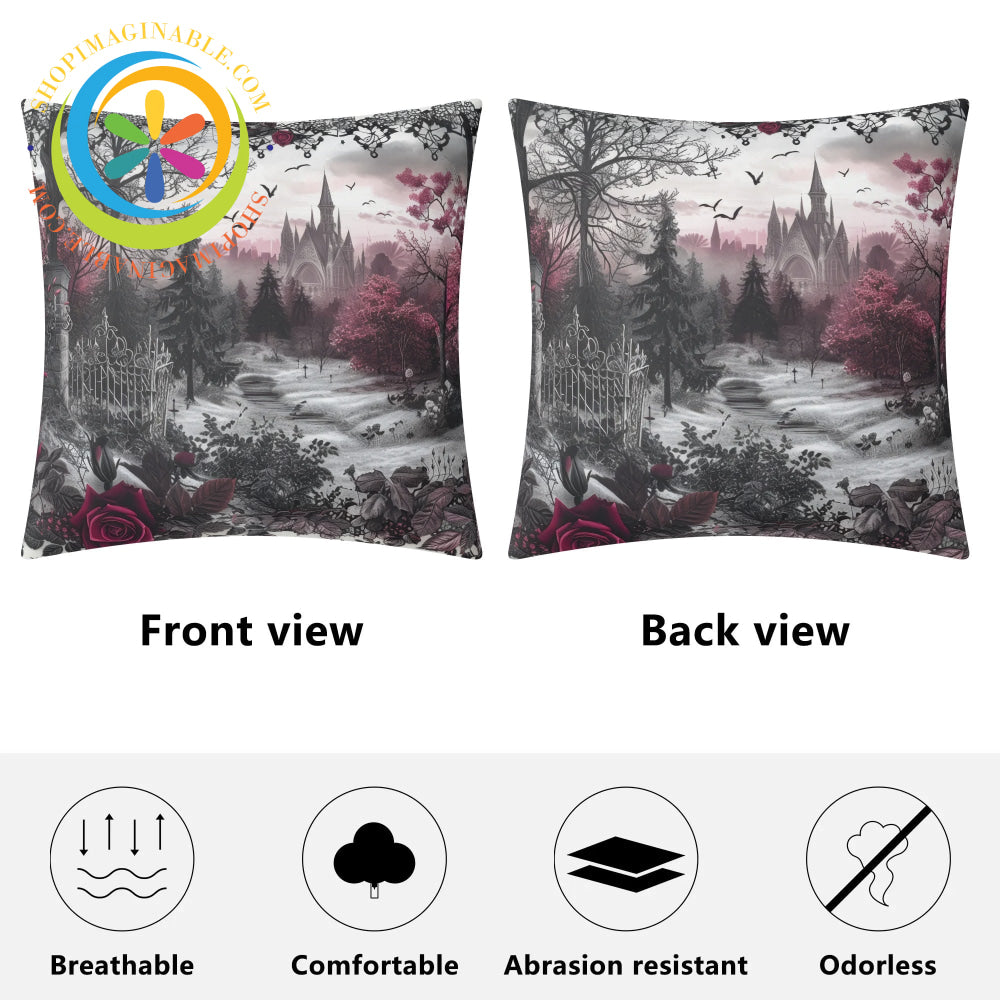 Dark Academia Gothic Pillow Cover