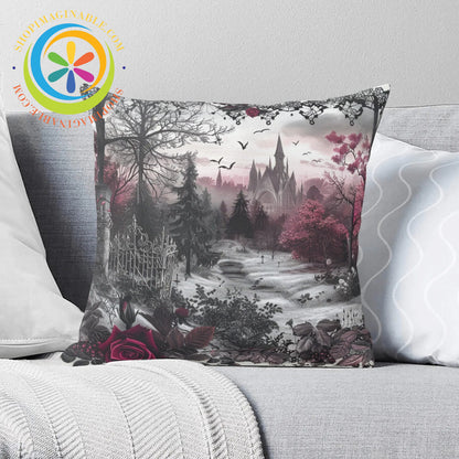 Dark Academia Gothic Pillow Cover