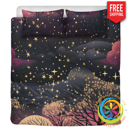 Mystical Nights Bedding Set Black / Us Twin