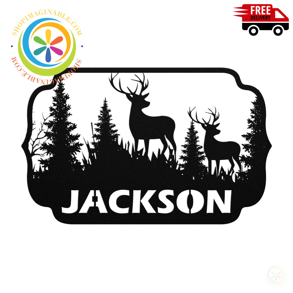 Deer Hunter Metal Wall Art Decor-ShopImaginable.com