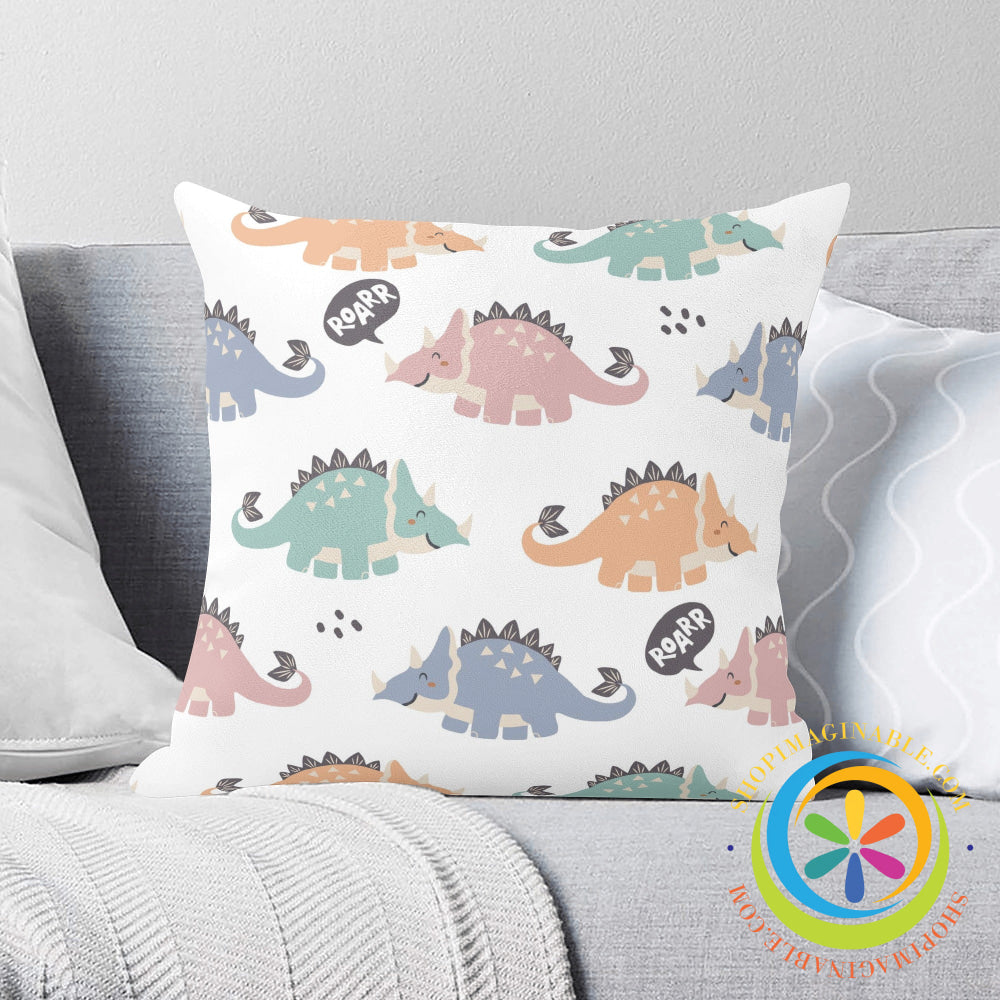 Dinosaur Roar Pillow Cover