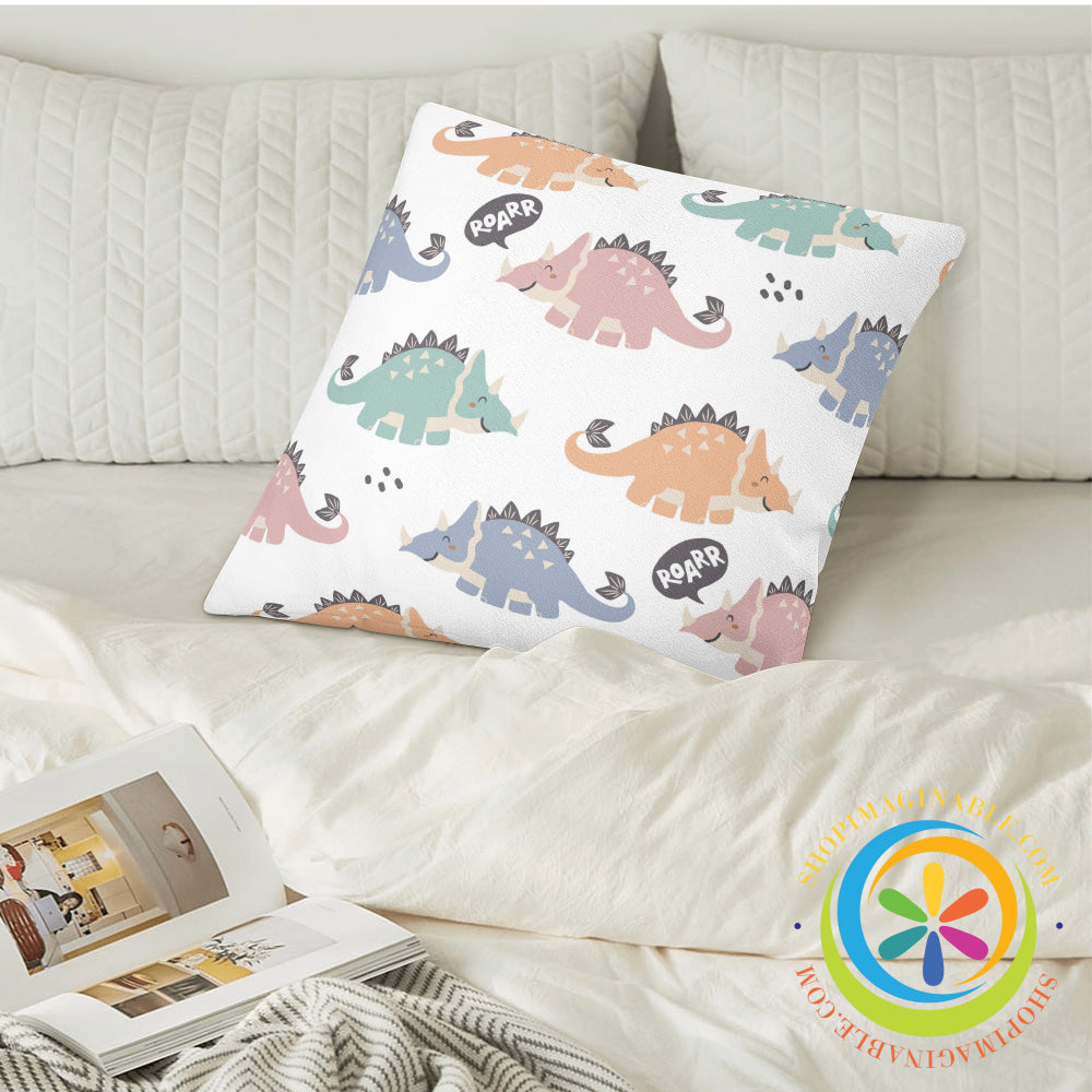 Dinosaur Roar Pillow Cover