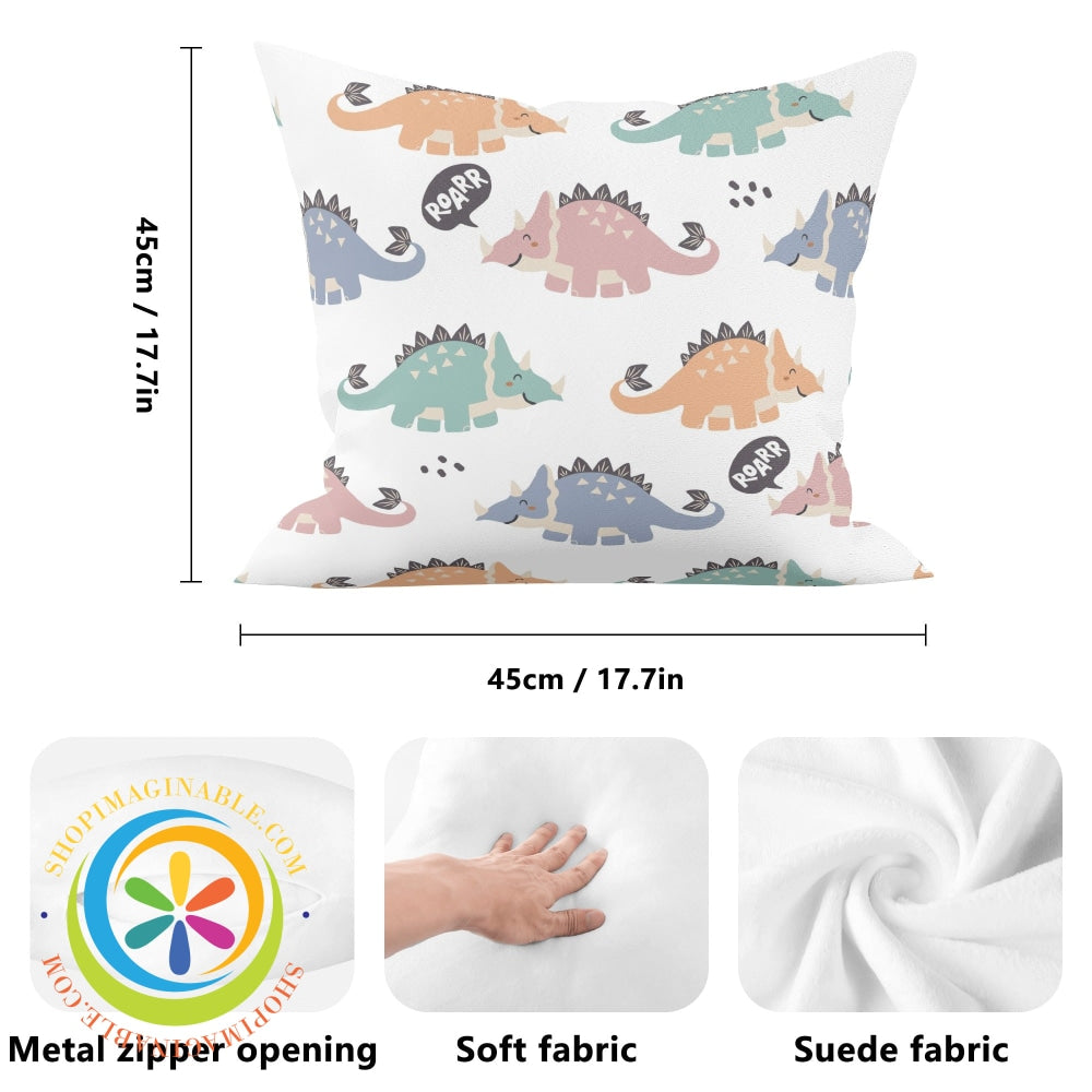 Dinosaur Roar Pillow Cover
