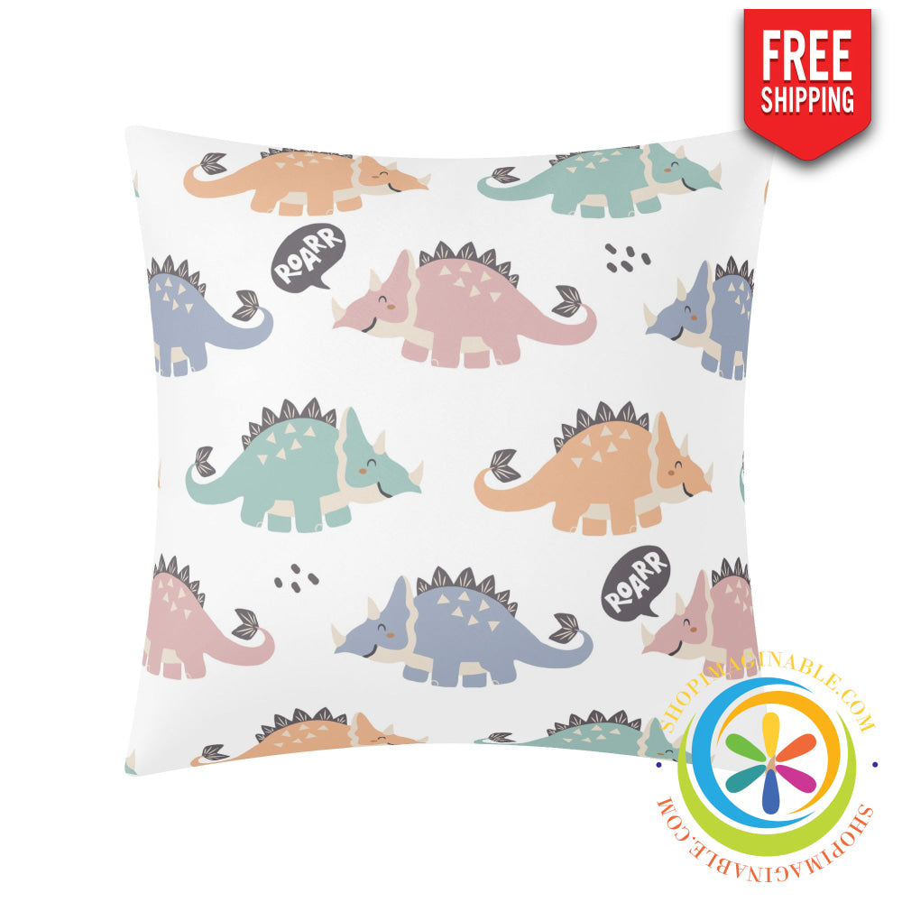 Dinosaur Roar Pillow Cover