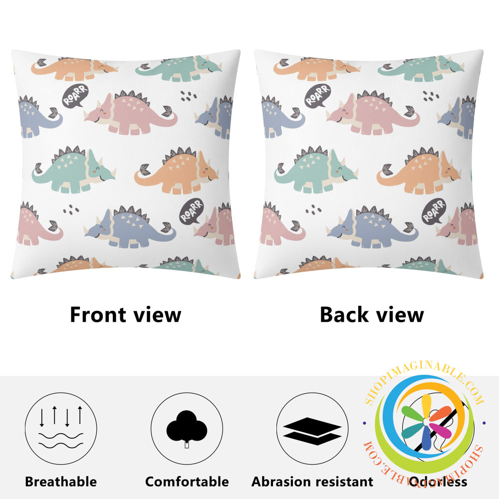 Dinosaur Roar Pillow Cover