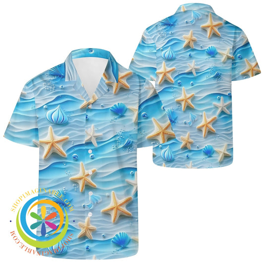 Down By The Sea Hawaiian Casual Shirt 2Xs