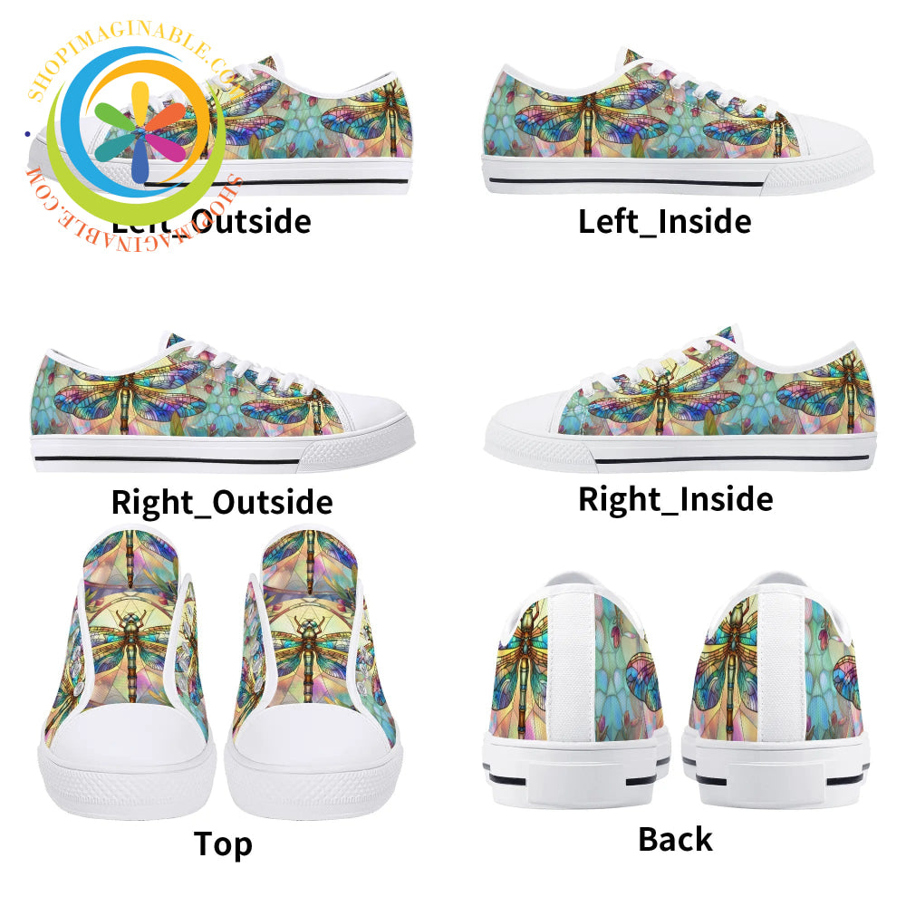 Dragonfly Ladies Low Top Canvas Shoes