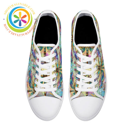 Dragonfly Ladies Low Top Canvas Shoes