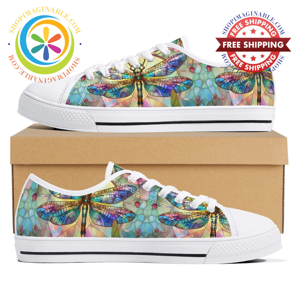 Dragonfly Ladies Low Top Canvas Shoes Us12 (Eu44)