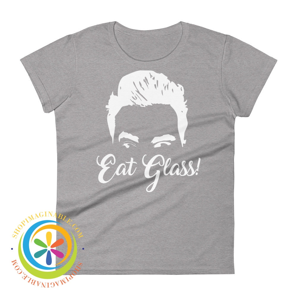 Eat Glass David Rose Ladies T-Shirt Heather Grey / S T-Shirt