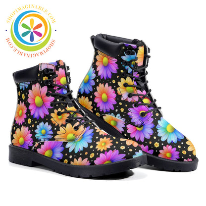 Electric Daisy - Leather Martin Boots