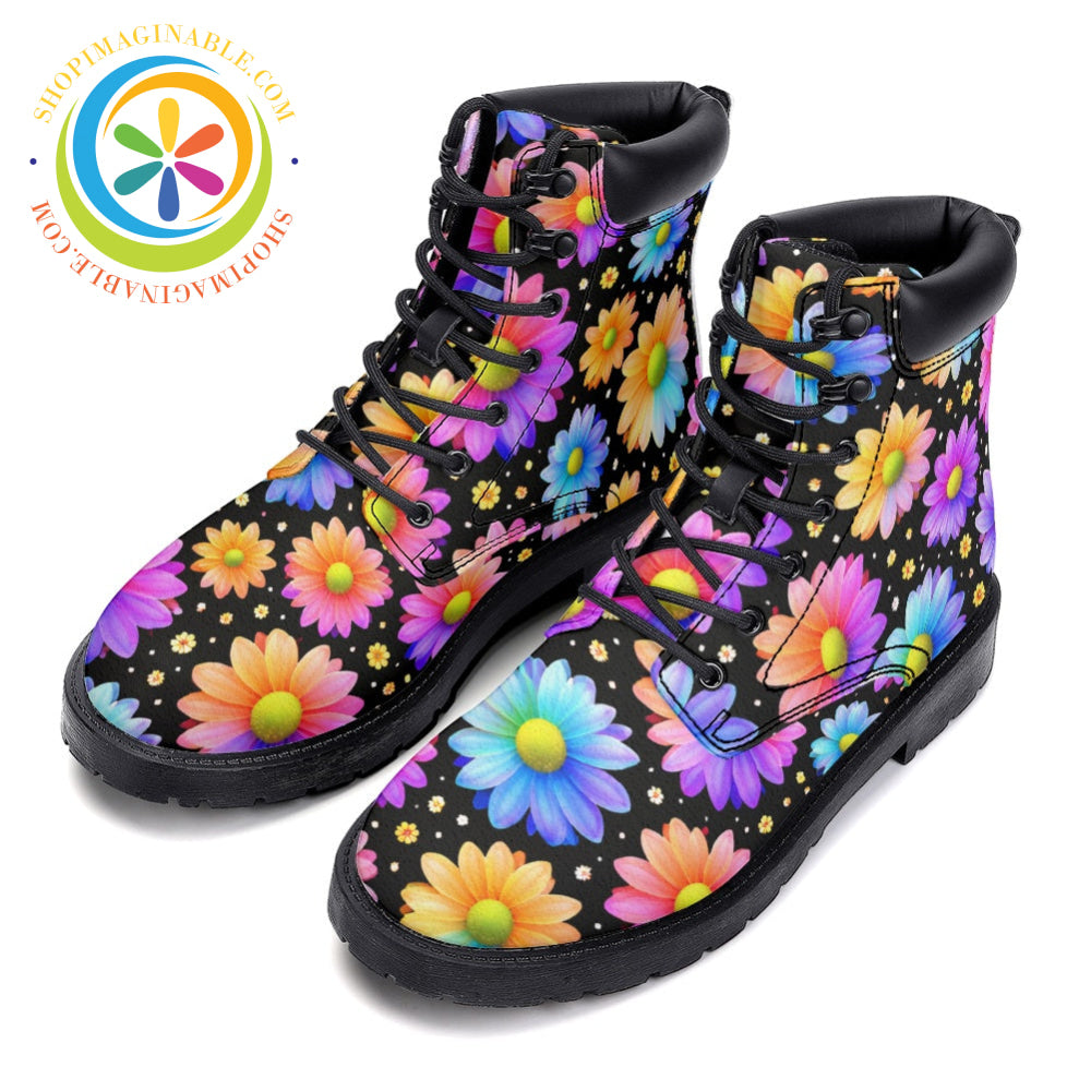Electric Daisy - Leather Martin Boots