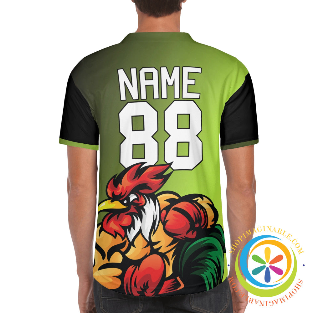 Fighting Rooster Unisex Baseball Jersey