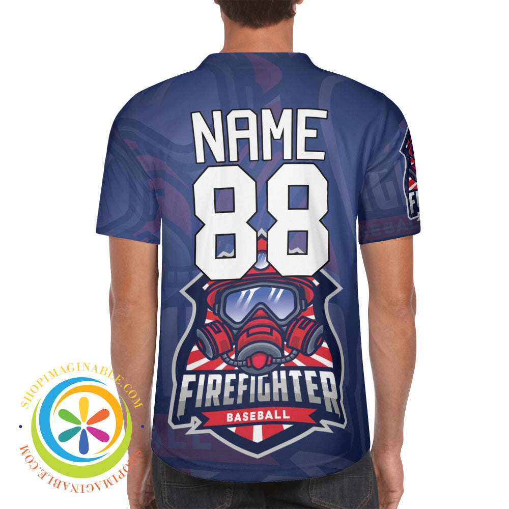 Fire Fighters Team Unisex Baseball Jersey