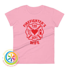 Firefighters Wife Ladies T-Shirt Charity Pink / S T-Shirt