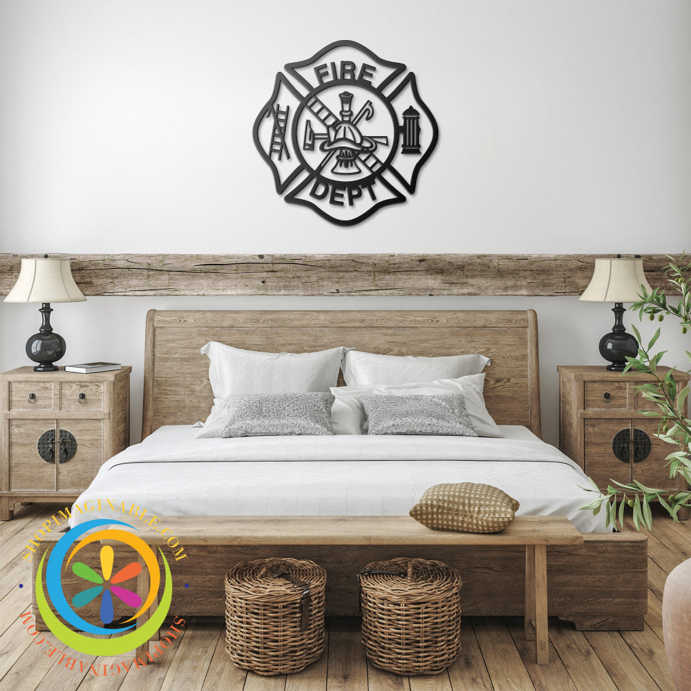 Firemen Maltese Cross - Metal Art Wall