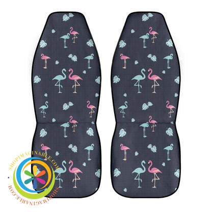 Flamingo Love Cloth Car Seat Covers Cover