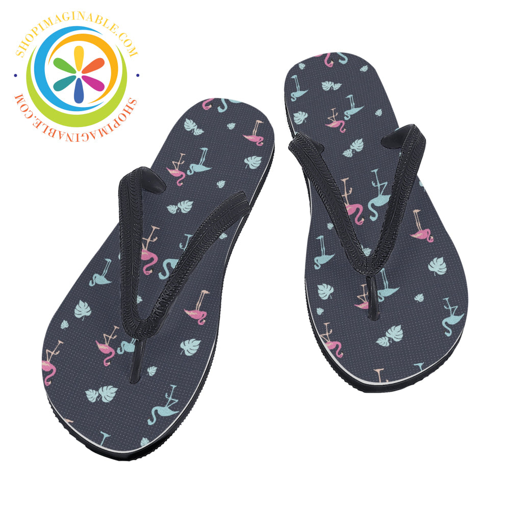 Flamingo Love - Mens & Ladies Flip-Flops Flip Flops