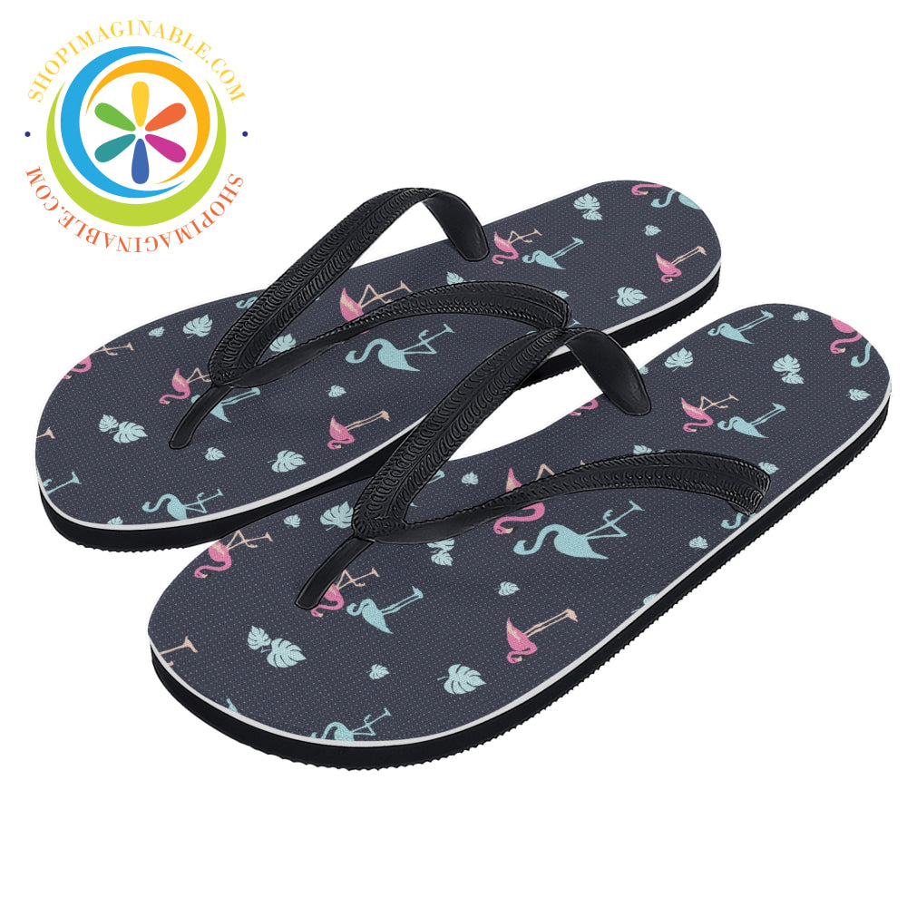 Flamingo Love - Mens & Ladies Flip-Flops Flip Flops