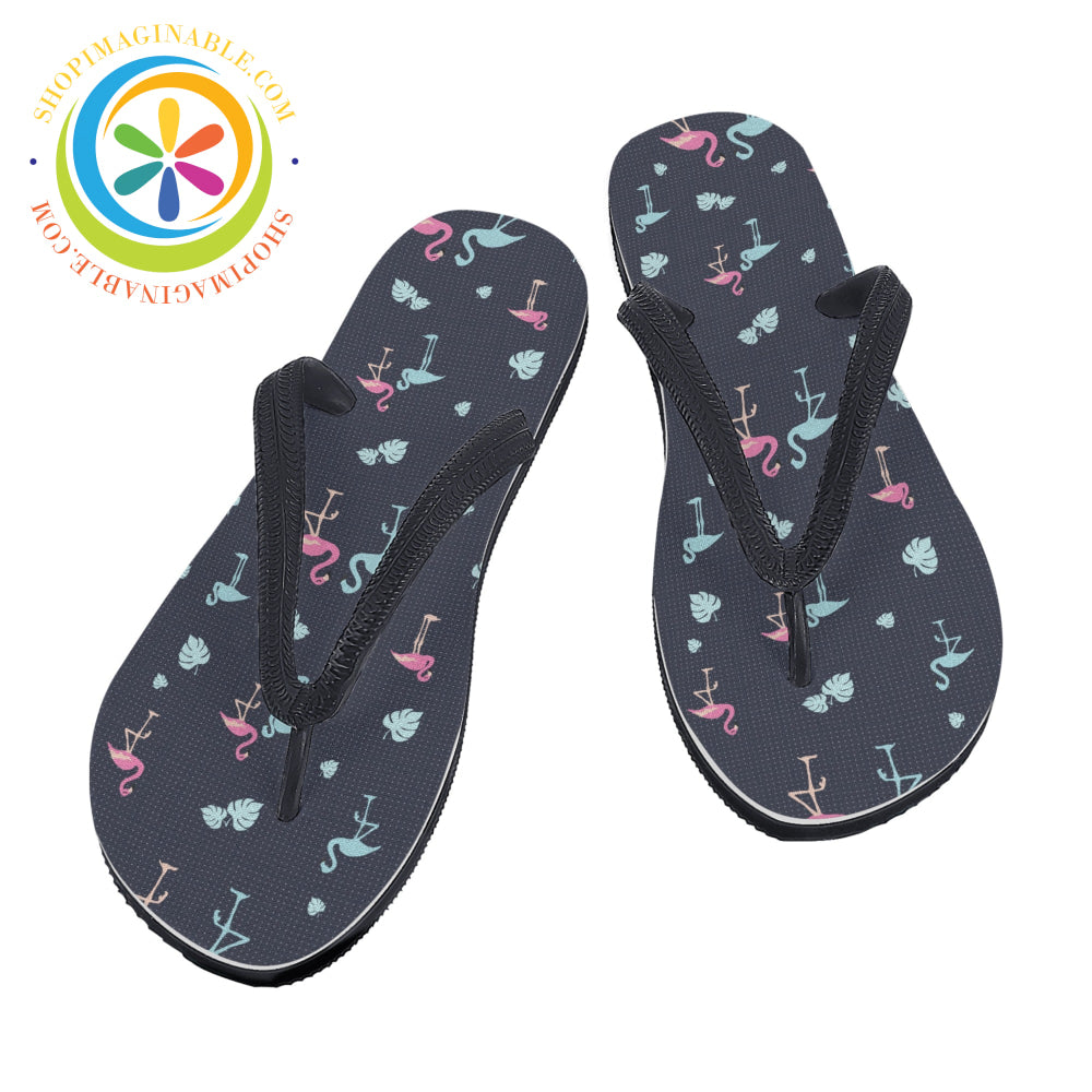 Flamingo Love - Mens & Ladies Flip-Flops Flip Flops