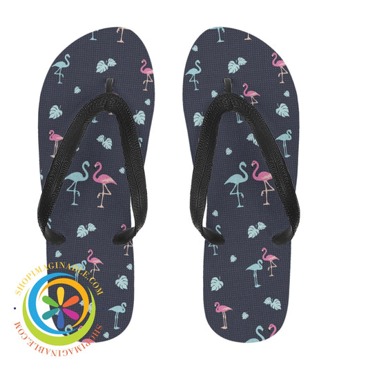 Flamingo Love - Mens & Ladies Flip-Flops Small (Us 5-6 /Eu 35-37) / Flip Flops