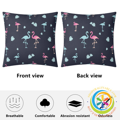 Flamingo Love Pillow Cover Pillow Cover