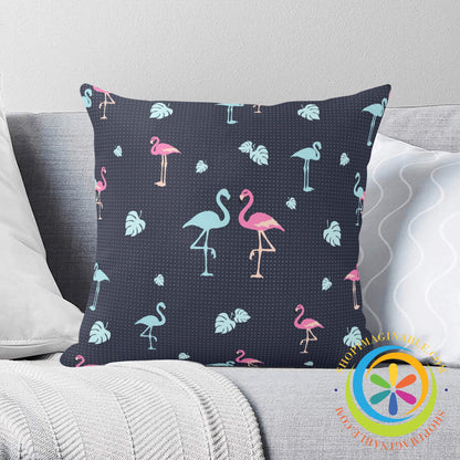 Flamingo Love Pillow Cover Pillow Cover