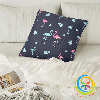 Flamingo Love Pillow Cover Pillow Cover