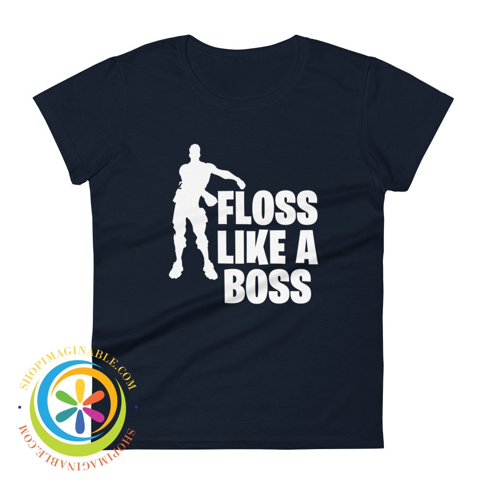 Floss Like A Boss Fortnite Ladies T-Shirt Navy / S T-Shirt