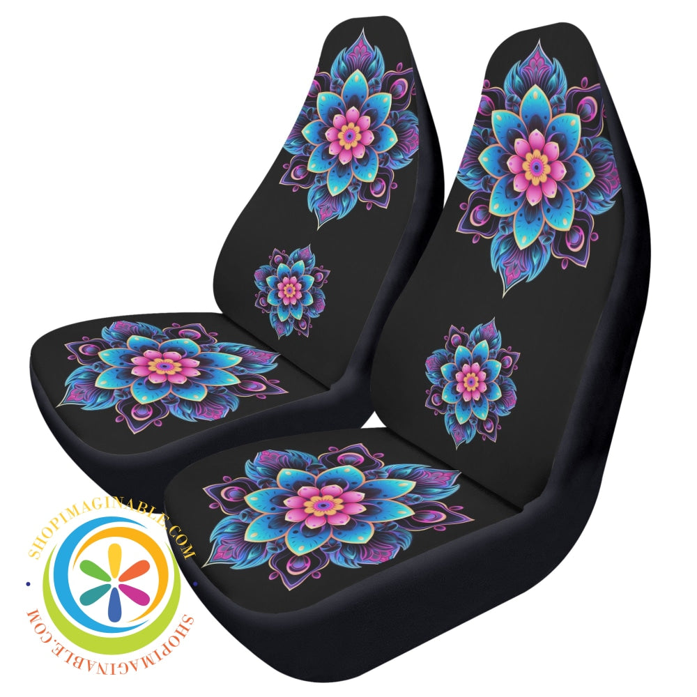 Flower Mandala Cloth Car Seat Covers