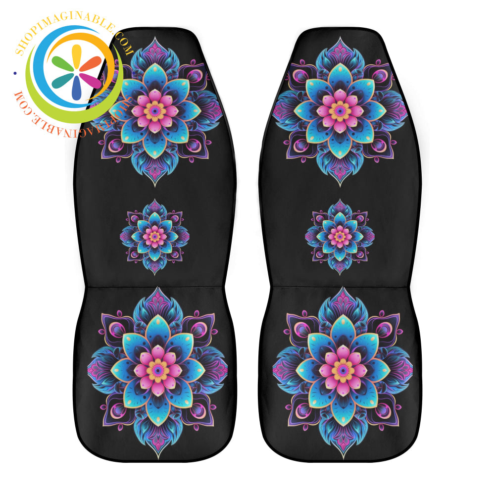 Flower Mandala Cloth Car Seat Covers