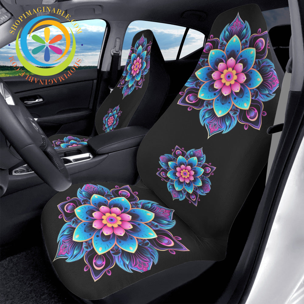 Flower Mandala Cloth Car Seat Covers