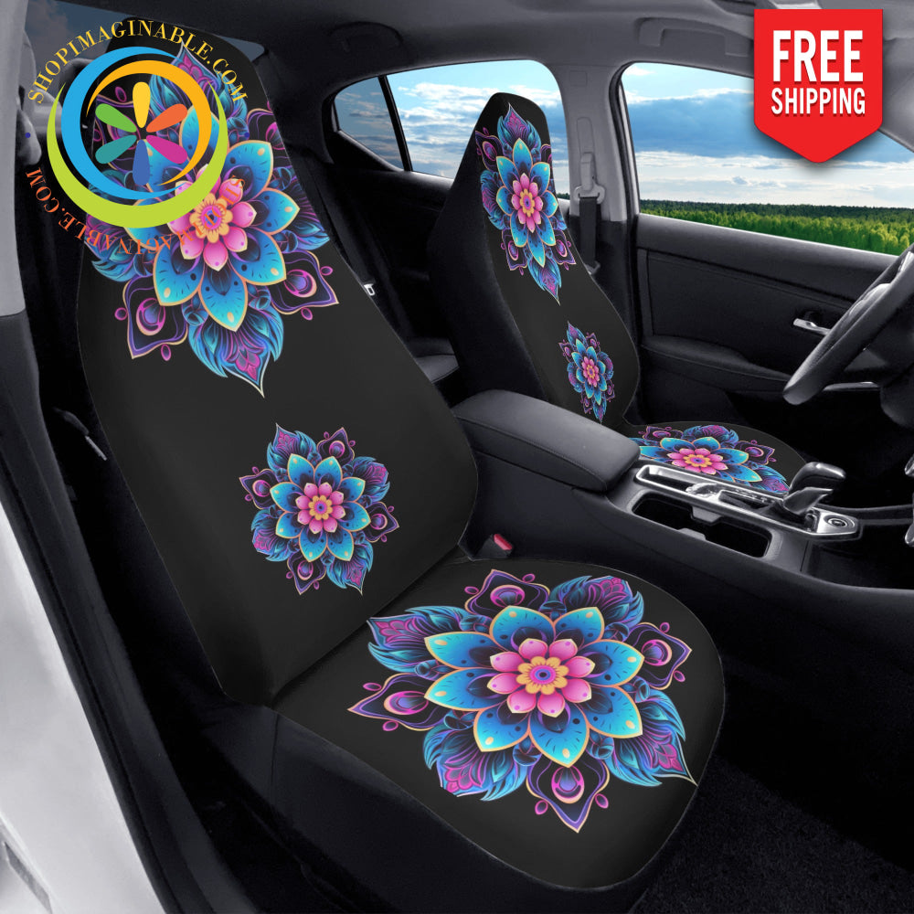 Flower Mandala Cloth Car Seat Covers