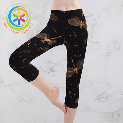 Fly Dragonfly Capris Leggings Yoga Pants