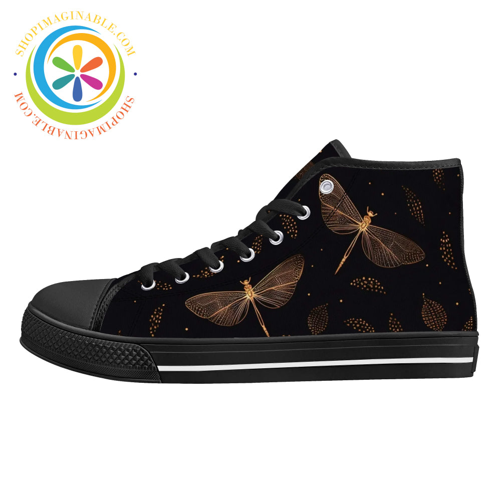 Fly Dragonfly Ladies High Top Canvas Shoes