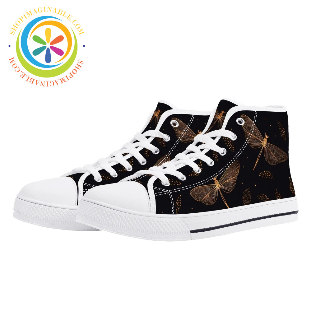 Fly Dragonfly Ladies High Top Canvas Shoes