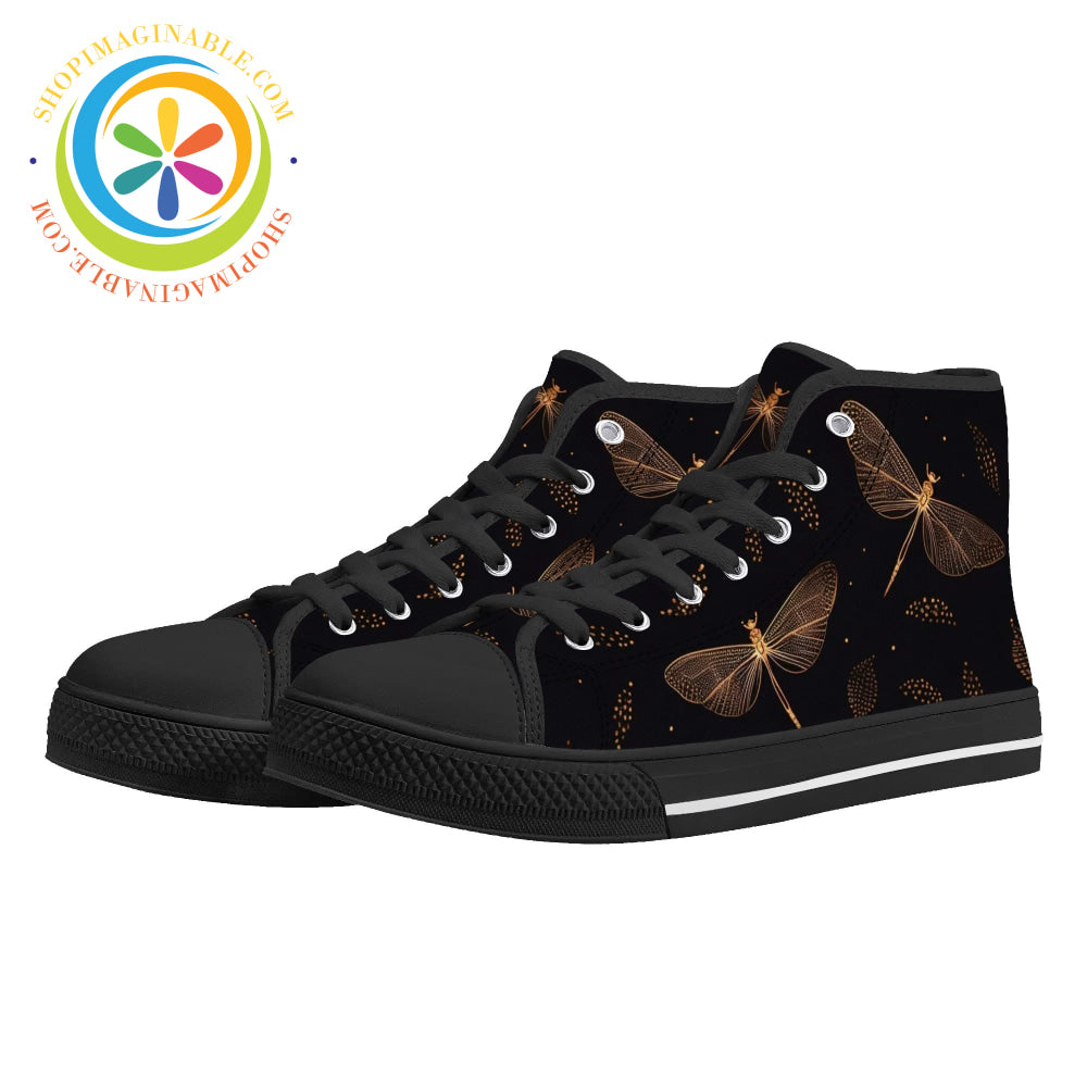 Fly Dragonfly Ladies High Top Canvas Shoes