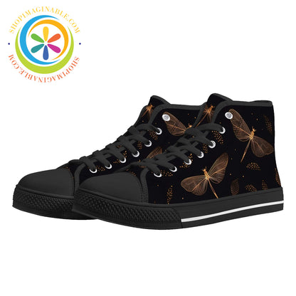 Fly Dragonfly Ladies High Top Canvas Shoes