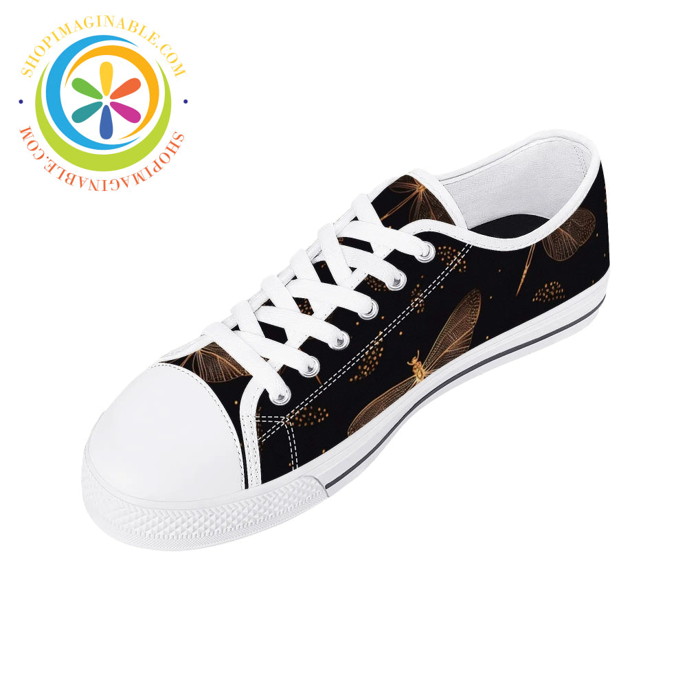 Fly Dragonfly Ladies Low Top Canvas Shoes