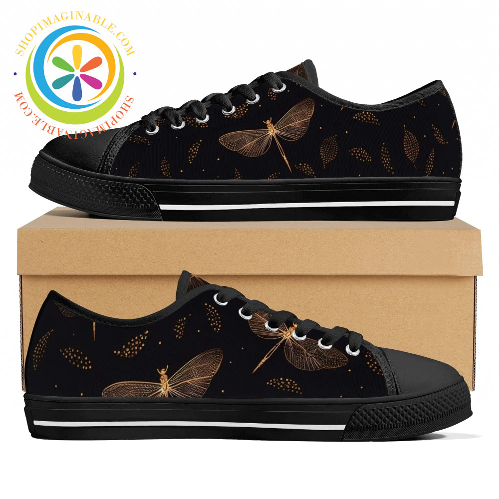 Fly Dragonfly Ladies Low Top Canvas Shoes Black / Us11.5 (Eu43)