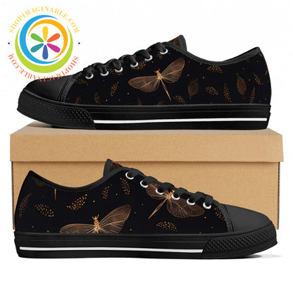 Fly Dragonfly Ladies Low Top Canvas Shoes Black / Us11.5 (Eu43)