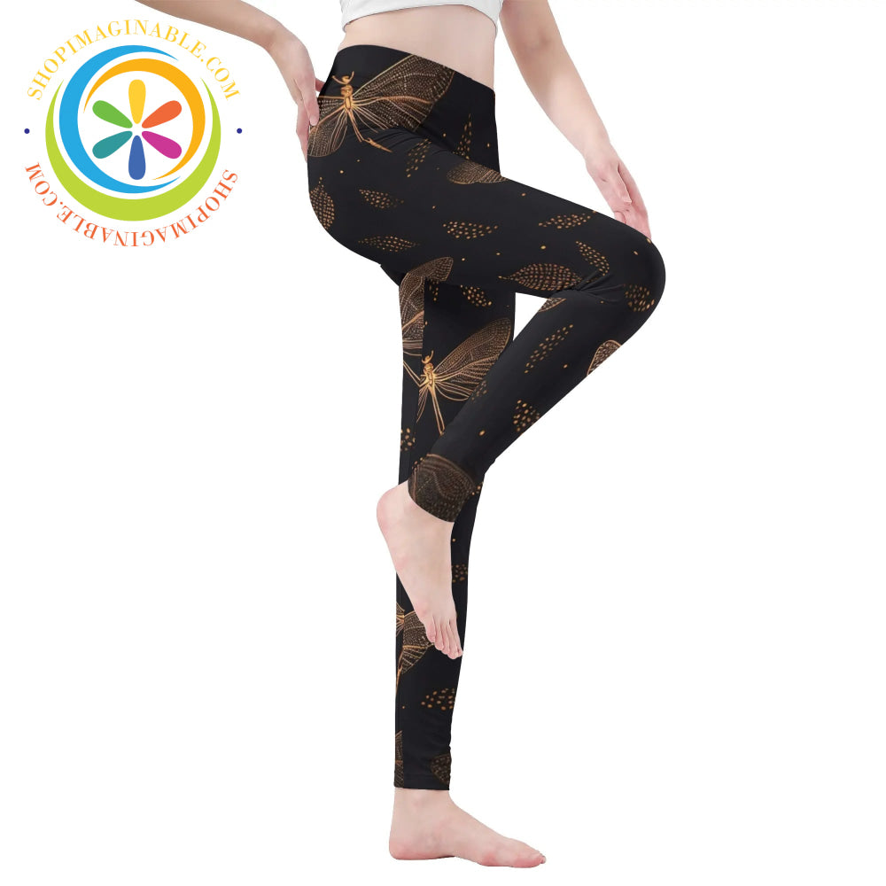 Fly Dragonfly Leggings Yoga Pants