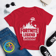 Fn Fort Legend Custom Gamer Tag Ladies T-Shirt T-Shirt