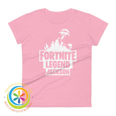 Fn Fort Legend Custom Gamer Tag Ladies T-Shirt Charity Pink / S T-Shirt