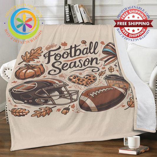 Football Season Premium Fleece Blanket