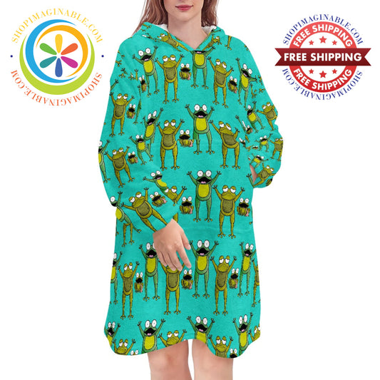 Frog Lovers - Blanket Hoodie white / ONESIZE