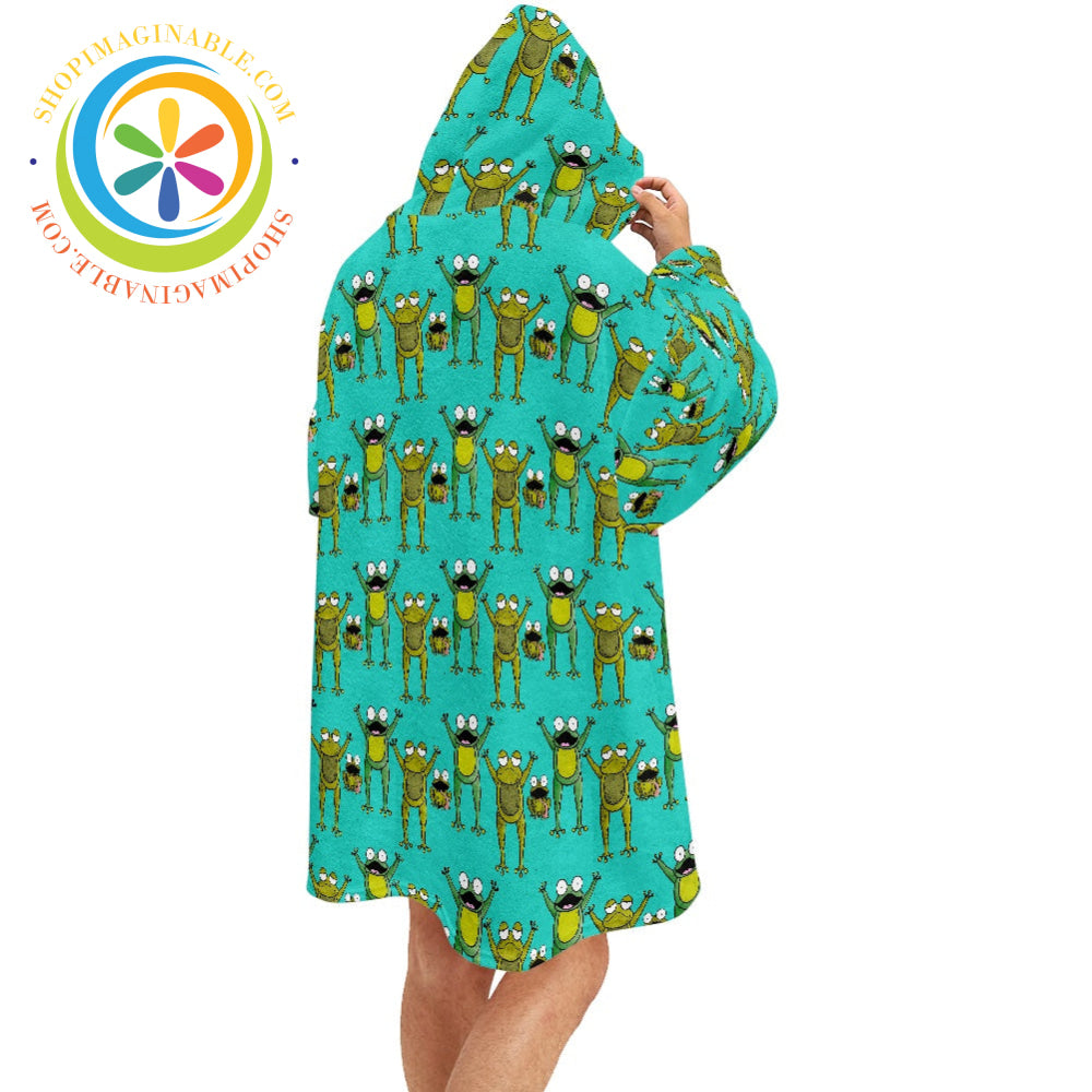 Frog Lovers - Blanket Hoodie white / ONESIZE