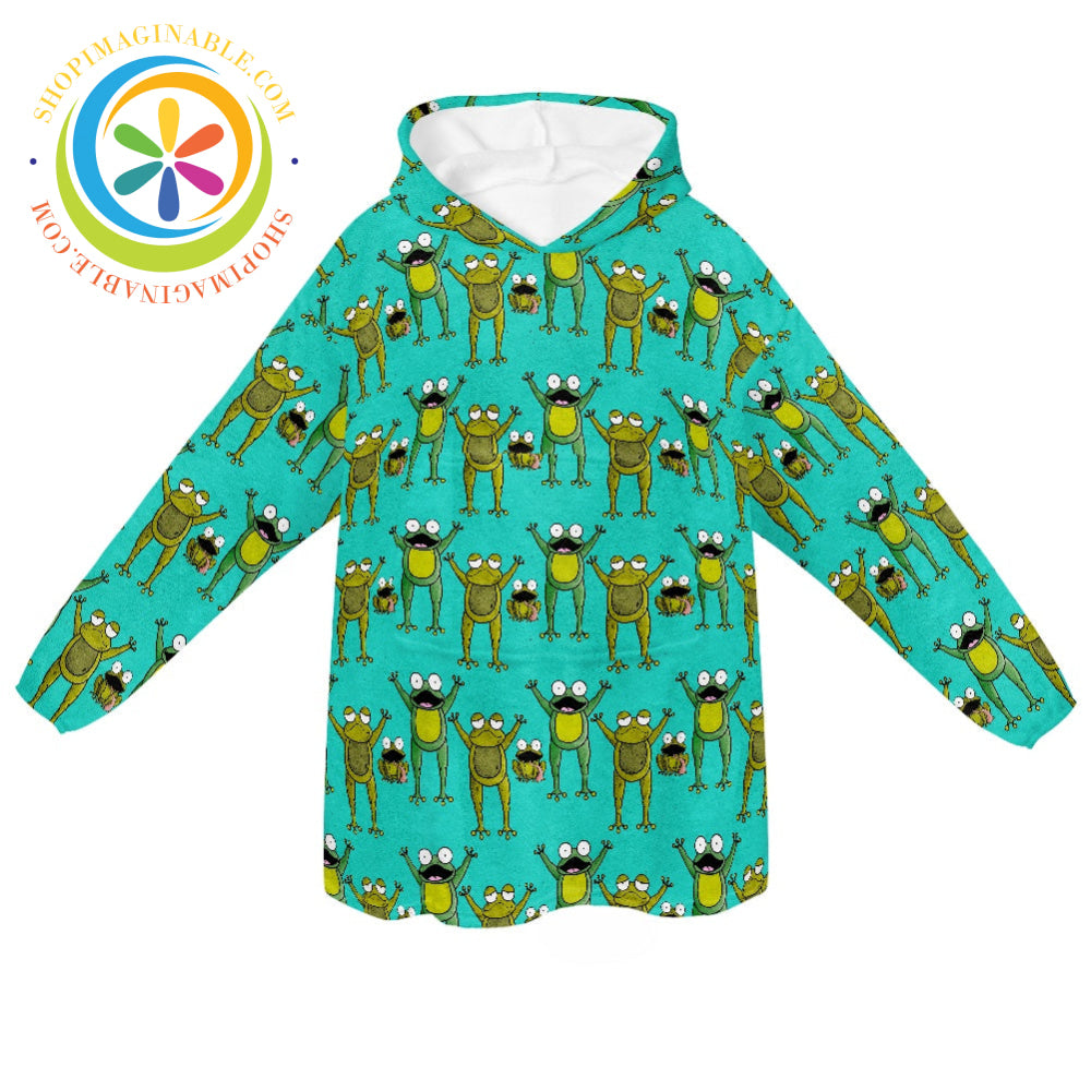 Frog Lovers - Blanket Hoodie white / ONESIZE